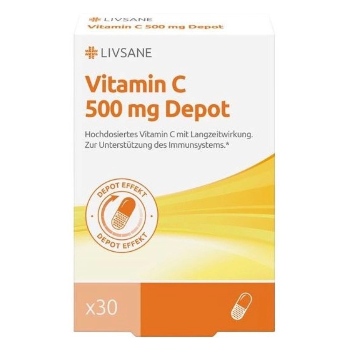 Livsane Vitamin C Depot Kapseln 500 mg 30 Stück