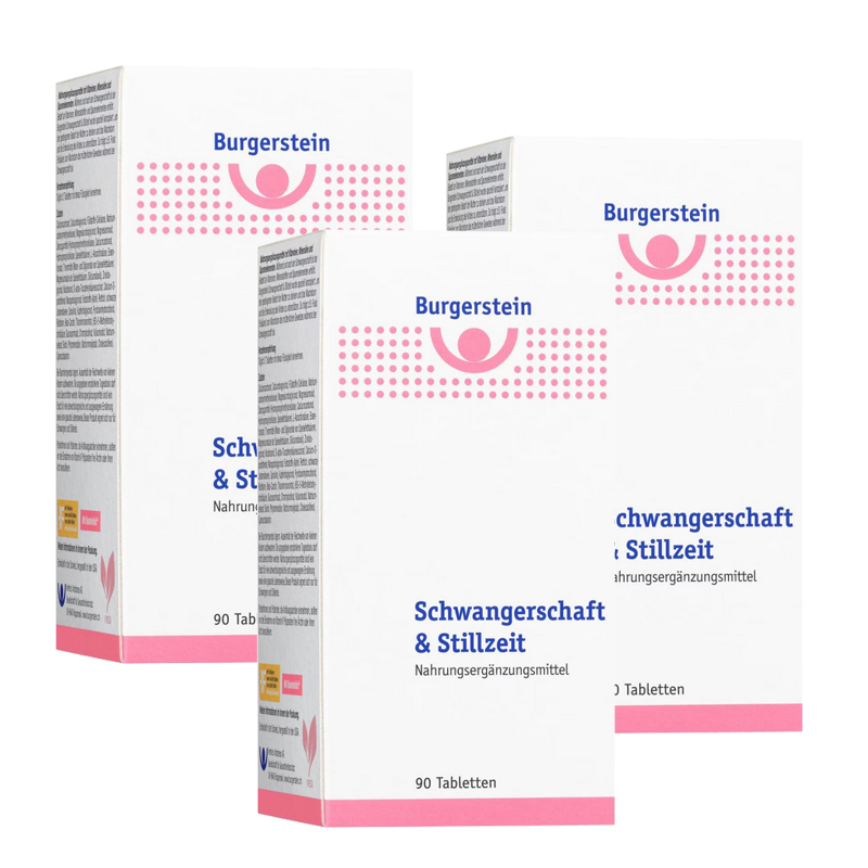 Burgerstein Schwangerschaft & Stillzeit Tabletten 3x 90 Stück Burgerstein Schwangerschaft & Stillzeit Tabletten 3x 90 Stück