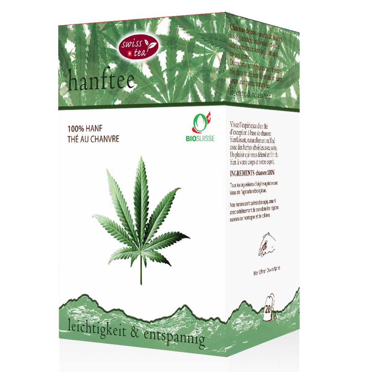 Swisstea Hanftee Beutel 20 Stück Swisstea Hanftee Beutel 20 Stück