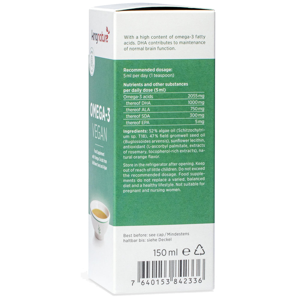 Kingnature Omega-3 Vegan 150 ml Kingnature Omega-3 Vegan 150 ml