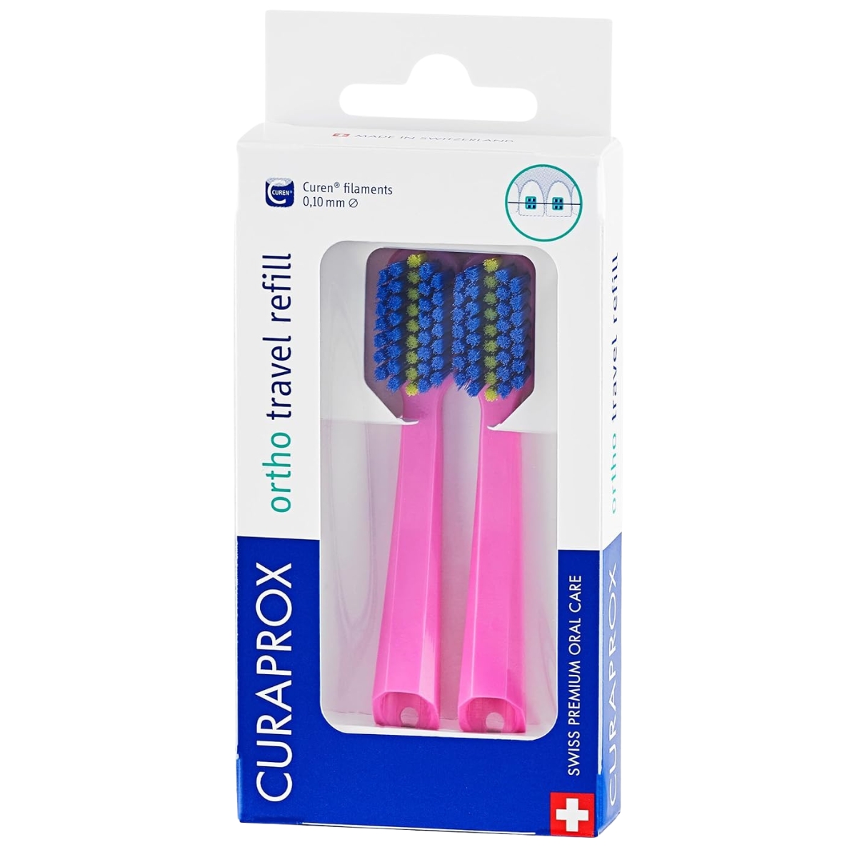 Curaprox CS 5460 Travel Set Ortho refill pink