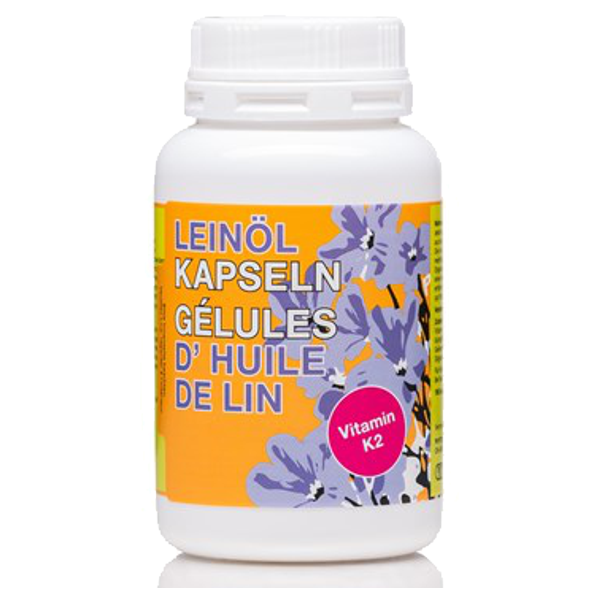 Phytomed Leinöl Bio 500 mg + Vitamin K2 Kapseln
