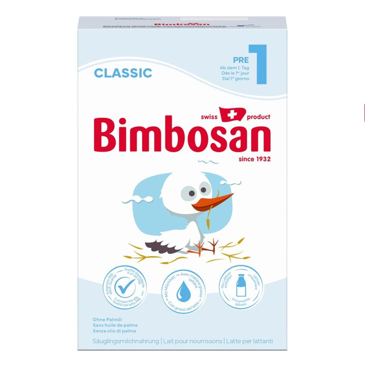 Bimbosan Classic Pre-1 Säuglingsmilch 400 g