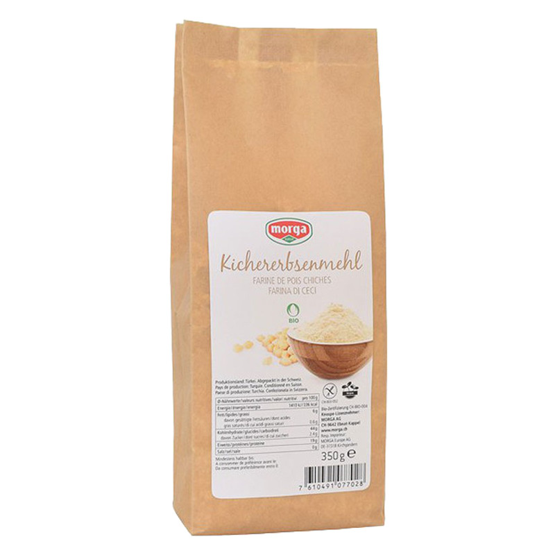 MORGA Kirchererbsenmehl glutenfrei Bio 350 g