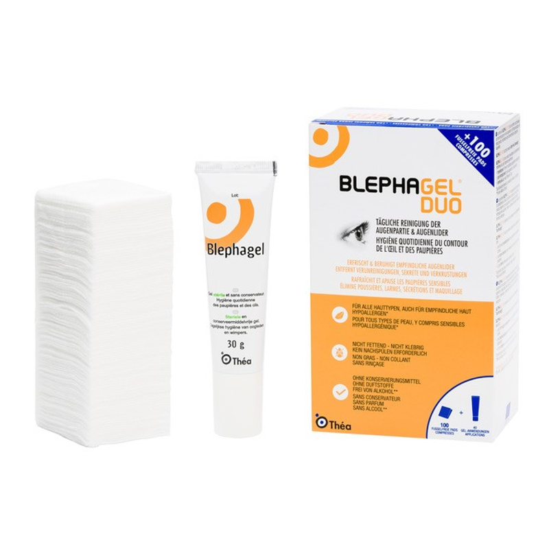 Blephagel Duo Gel 30 g + 100 Pads Blephagel Duo Gel 30 g + 100 Pads