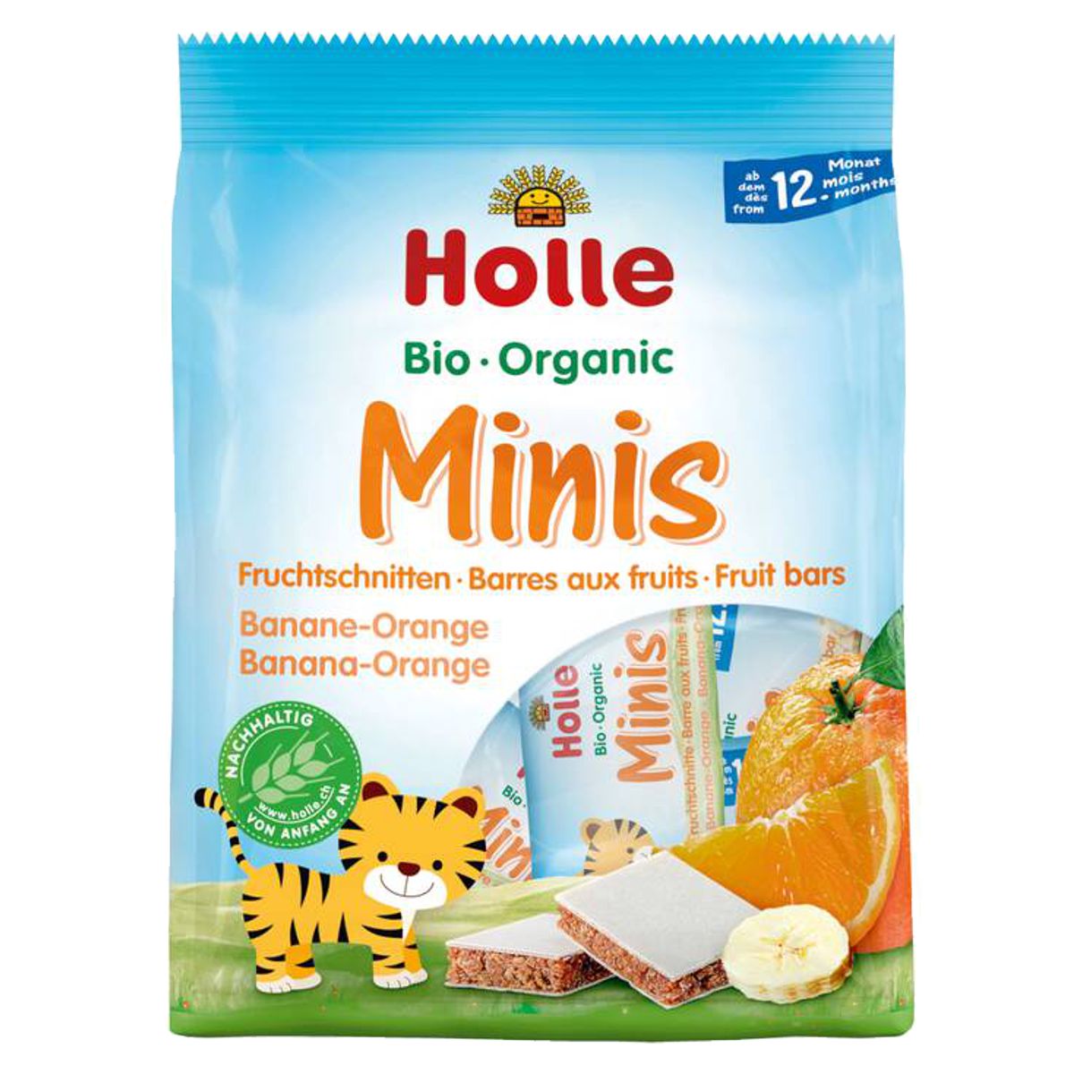 Holle Bio-Minis Banane Orange Btl 100 g Holle Bio-Minis Banane Orange Btl 100 g