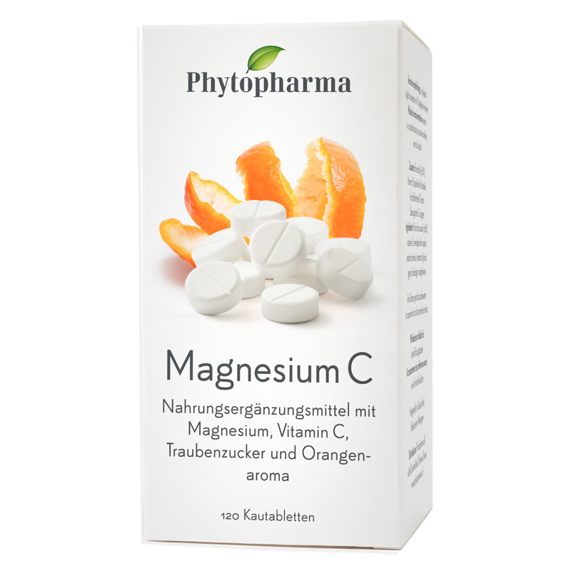 Phytopharma Magnesium C Kautabletten 120 Stück Phytopharma Magnesium C Kautabletten 120 Stück