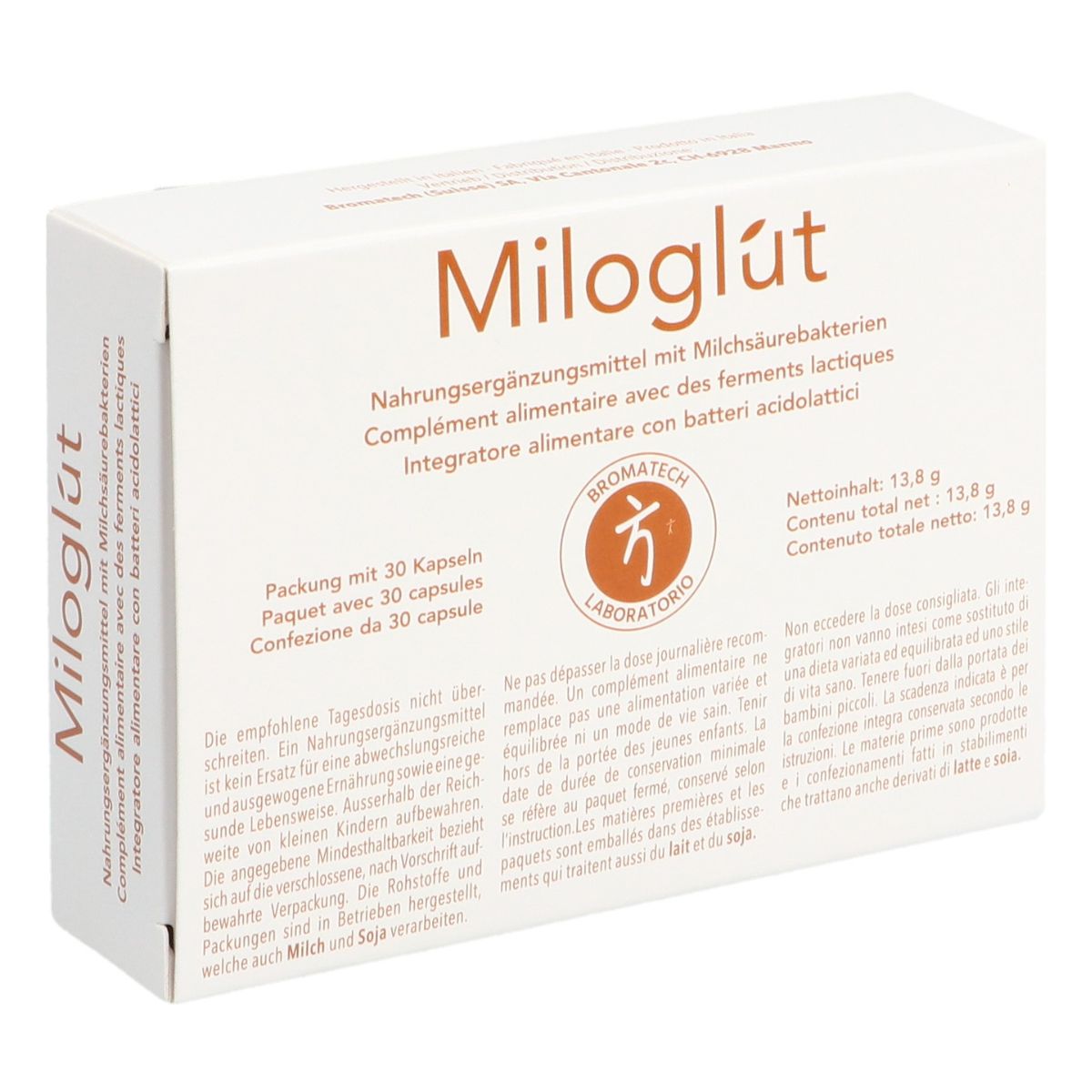 BROMATECH Miloglut Kapseln 30 Stück BROMATECH Miloglut Kapseln 30 Stück