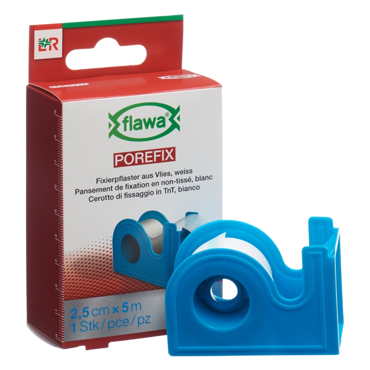 Flawa Porefix Heftpflaster 2.5 cm x 5 m Dispenser