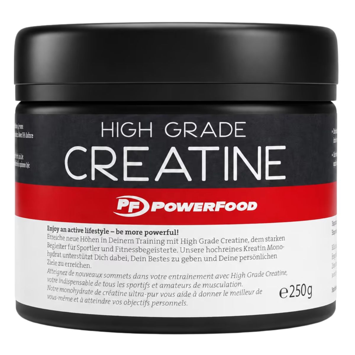Powerfood High Grade Creatine Pulver 250 g
