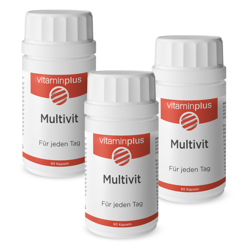 Vitaminplus Multivitamin vegan Kapseln 3x 60 Stück Vitaminplus Multivitamin vegan Kapseln 3x 60 Stück