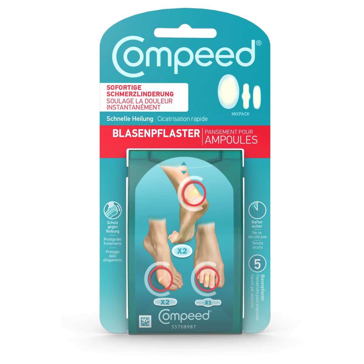 Compeed Blasenpflaster Mix 5 Stück Compeed Blasenpflaster Mix 5 Stück