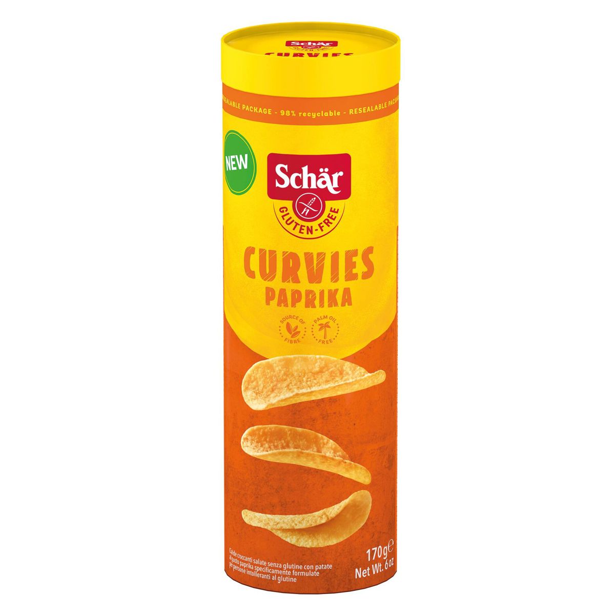 Schär Curvies Paprika glutenfrei 170 g Schär Curvies Paprika glutenfrei 170 g
