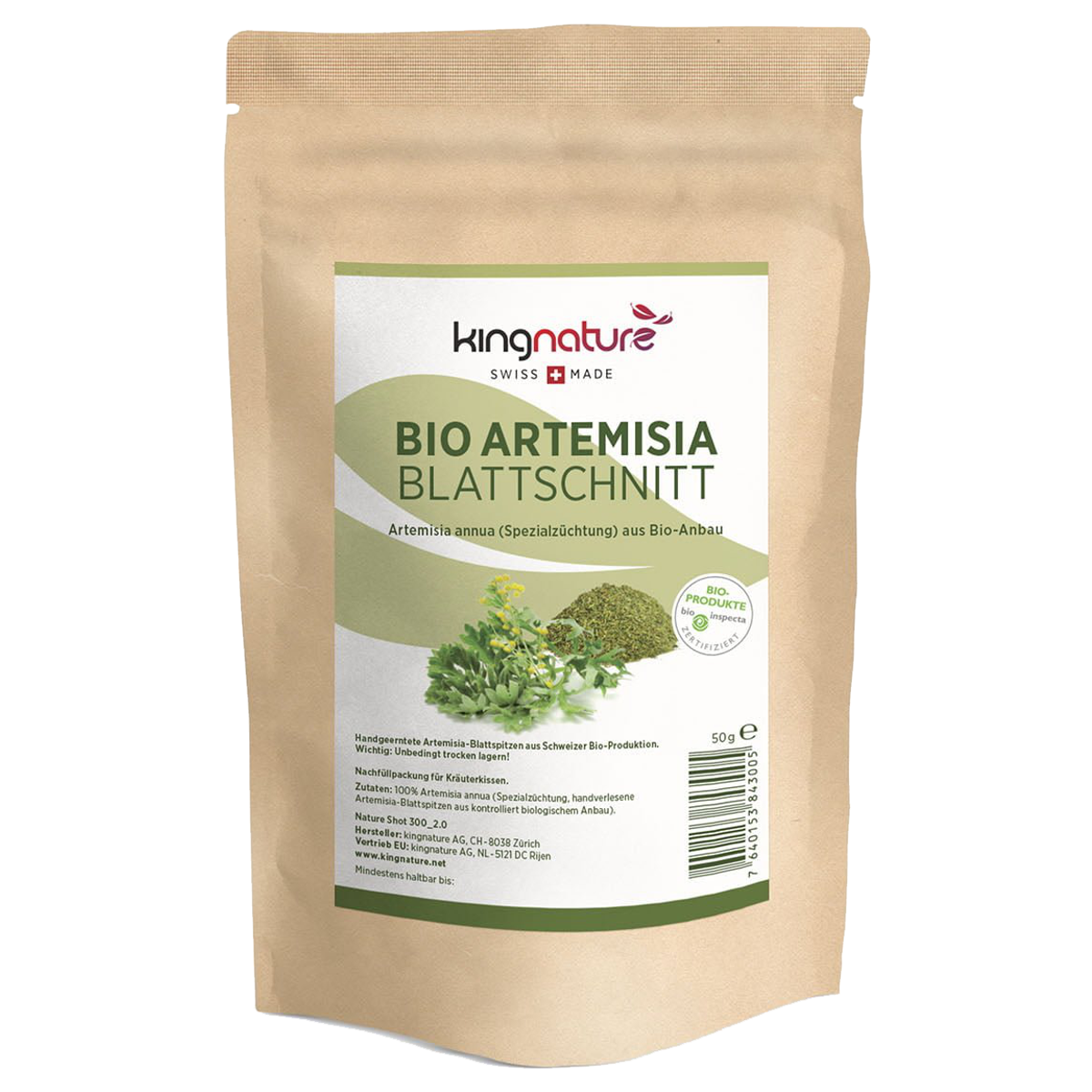 Kingnature Bio Artemisia Blattschnitt 50 g Kingnature Bio Artemisia Blattschnitt 50 g