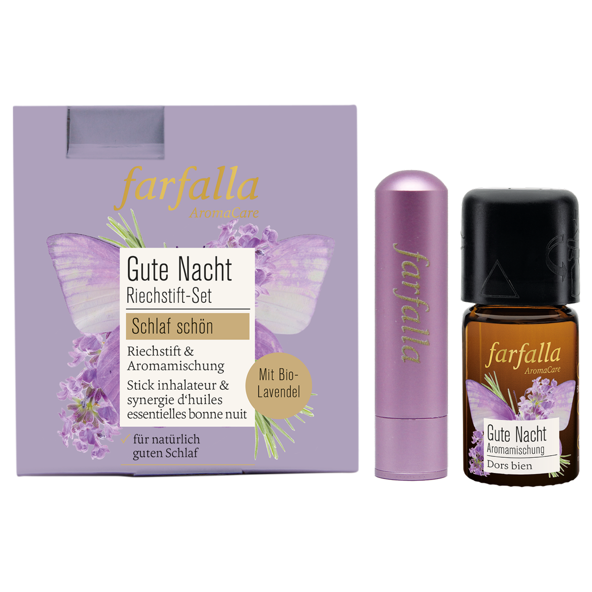 FARFALLA Riechstift Set Gute Nacht schlaf schön FARFALLA Riechstift Set Gute Nacht schlaf schön