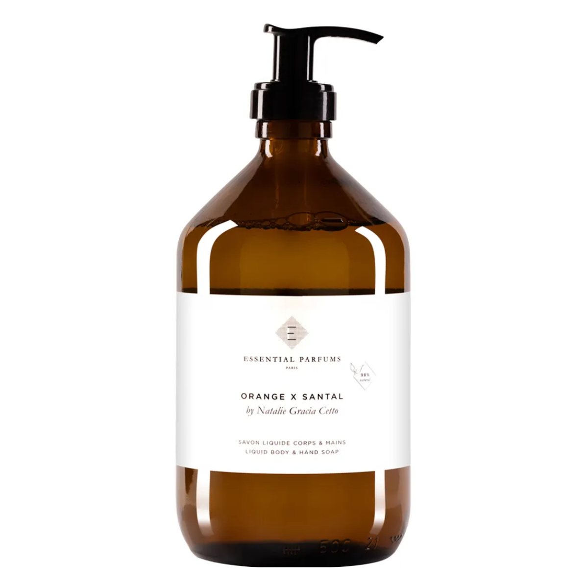 Essential Parfums Hand & Body Soap Orange X Santal 500 ml