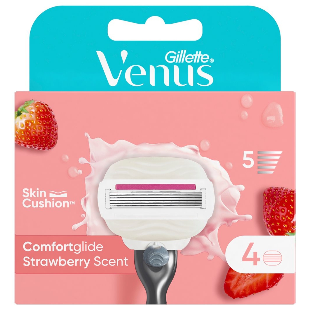 Gillette Venus Comfort Klingen Strawberry Edition 4 Stück