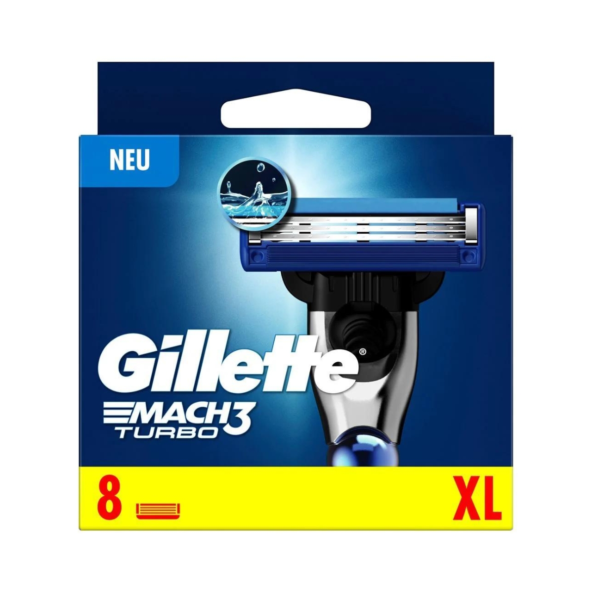 Gillette Mach 3 Turbo 3D Systemklingen 8 Stück