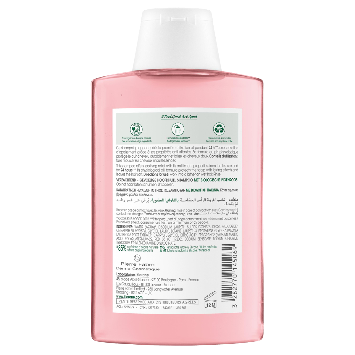 Klorane Pfingstrosen Shampoo 200 ml