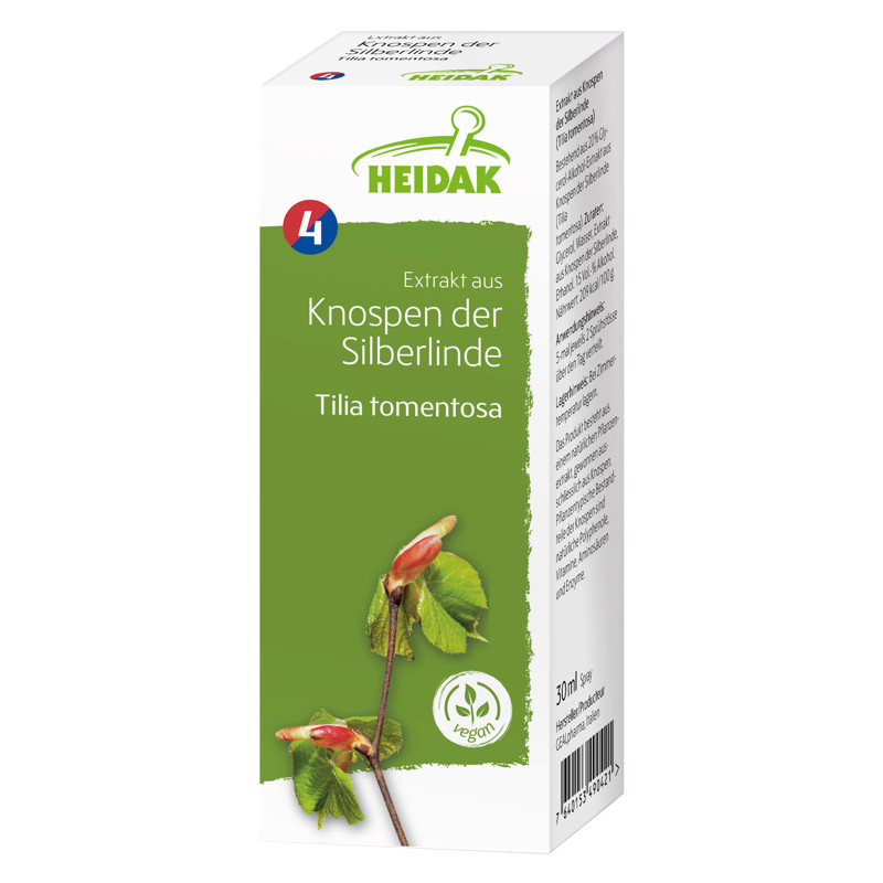 Heidak Knospe Silberlinde Tilia tomentosa Flasche 30 ml Heidak Knospe Silberlinde Tilia tomentosa Flasche 30 ml