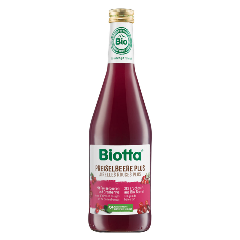 Biotta Preiselbeere Plus 6 Fl 5 dl Biotta Preiselbeere Plus 6 Fl 5 dl