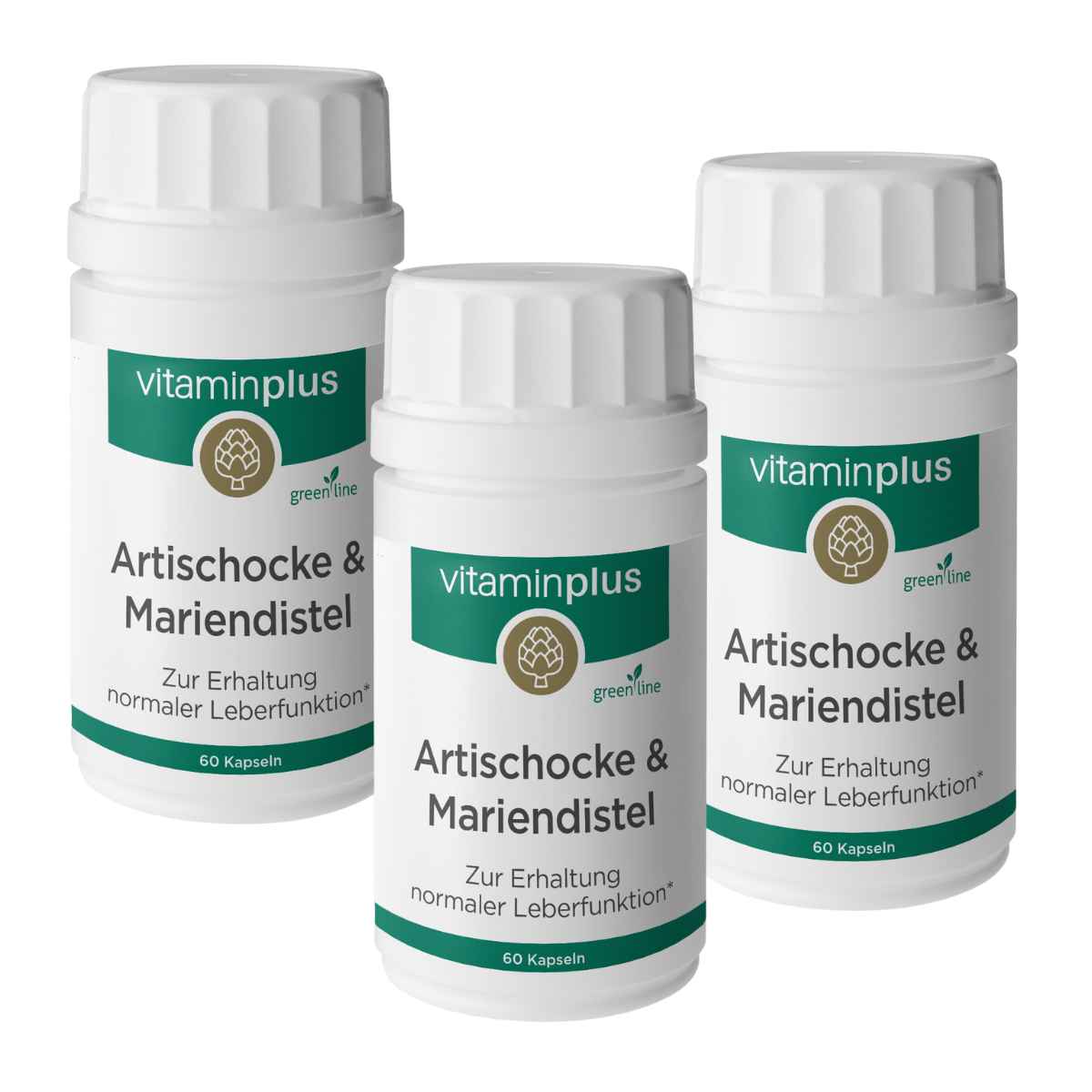 Vitaminplus Artischocke & Mariendistel Kapseln 3x 60 Stück