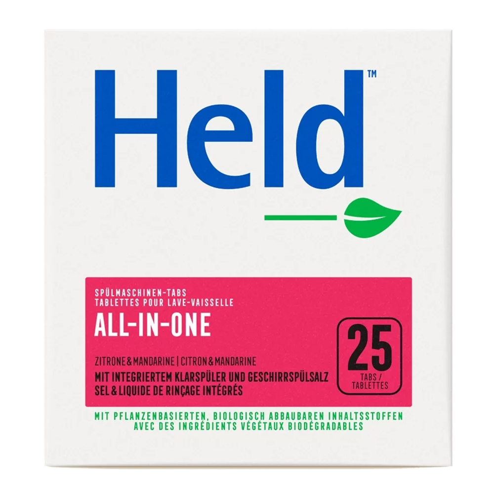 HELD Geschirrspül Tabs All One Zitrone 500 g HELD Geschirrspül Tabs All One Zitrone 500 g