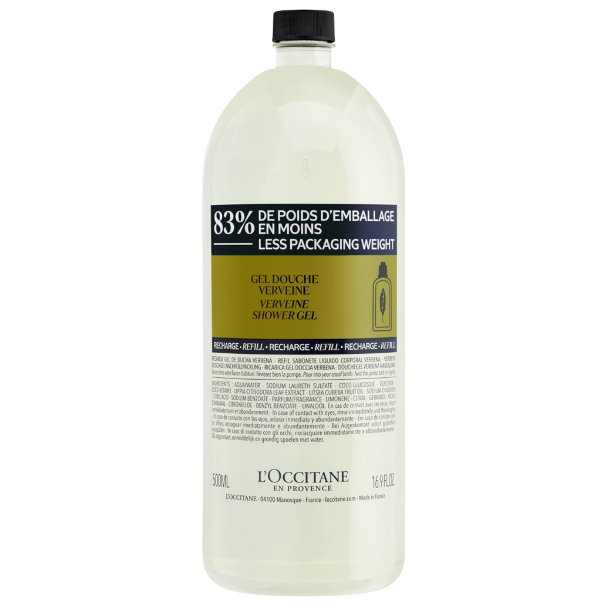 L'Occitane Verveine Duschgel refill 500 ml