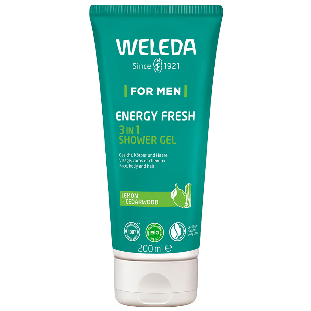 WELEDA FOR MEN Energy Fresh Shower Gel 3in1 200 ml WELEDA FOR MEN Energy Fresh Shower Gel 3in1 200 ml