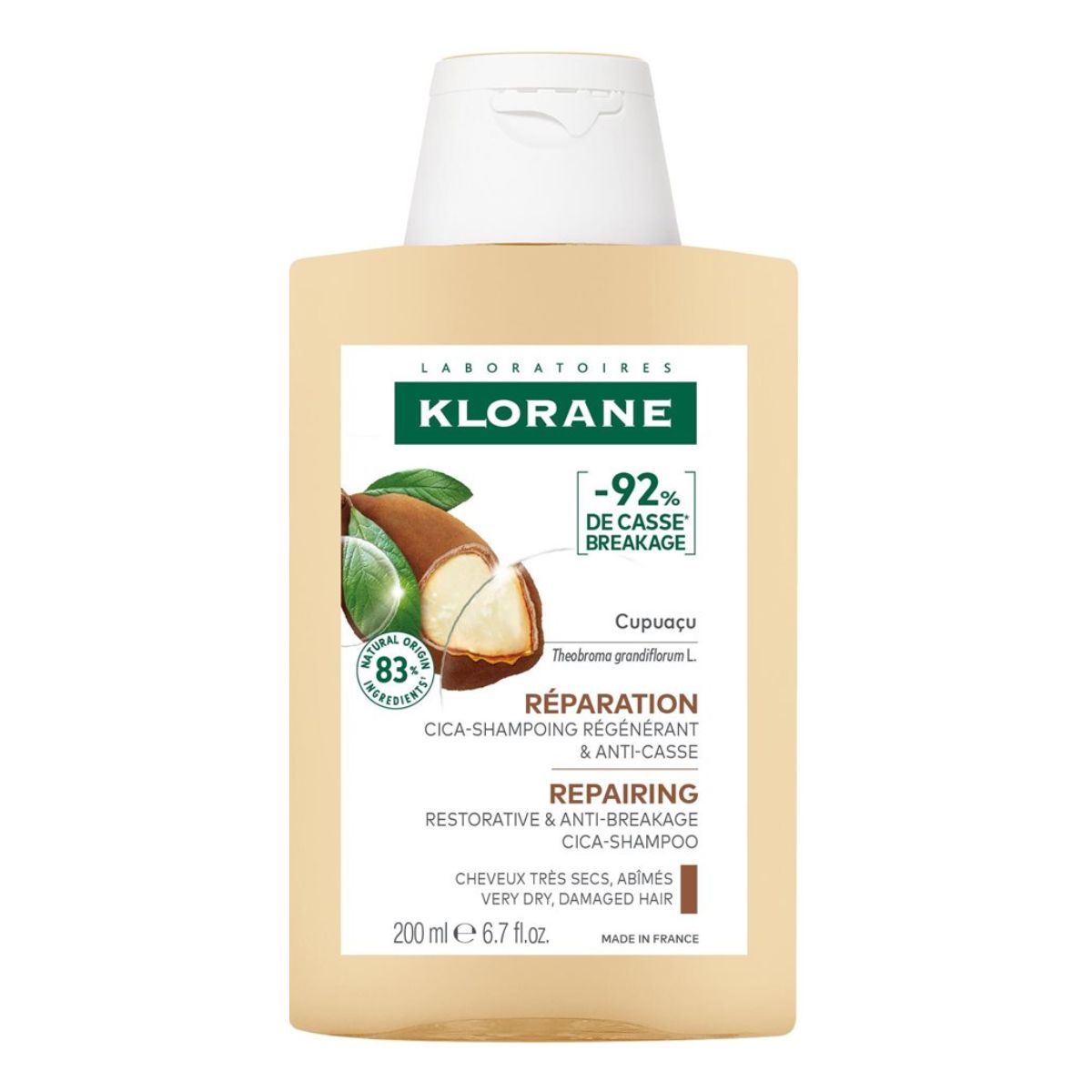 Klorane Cica-Shampoo Cupuaçu Shampoo Bio 200 ml