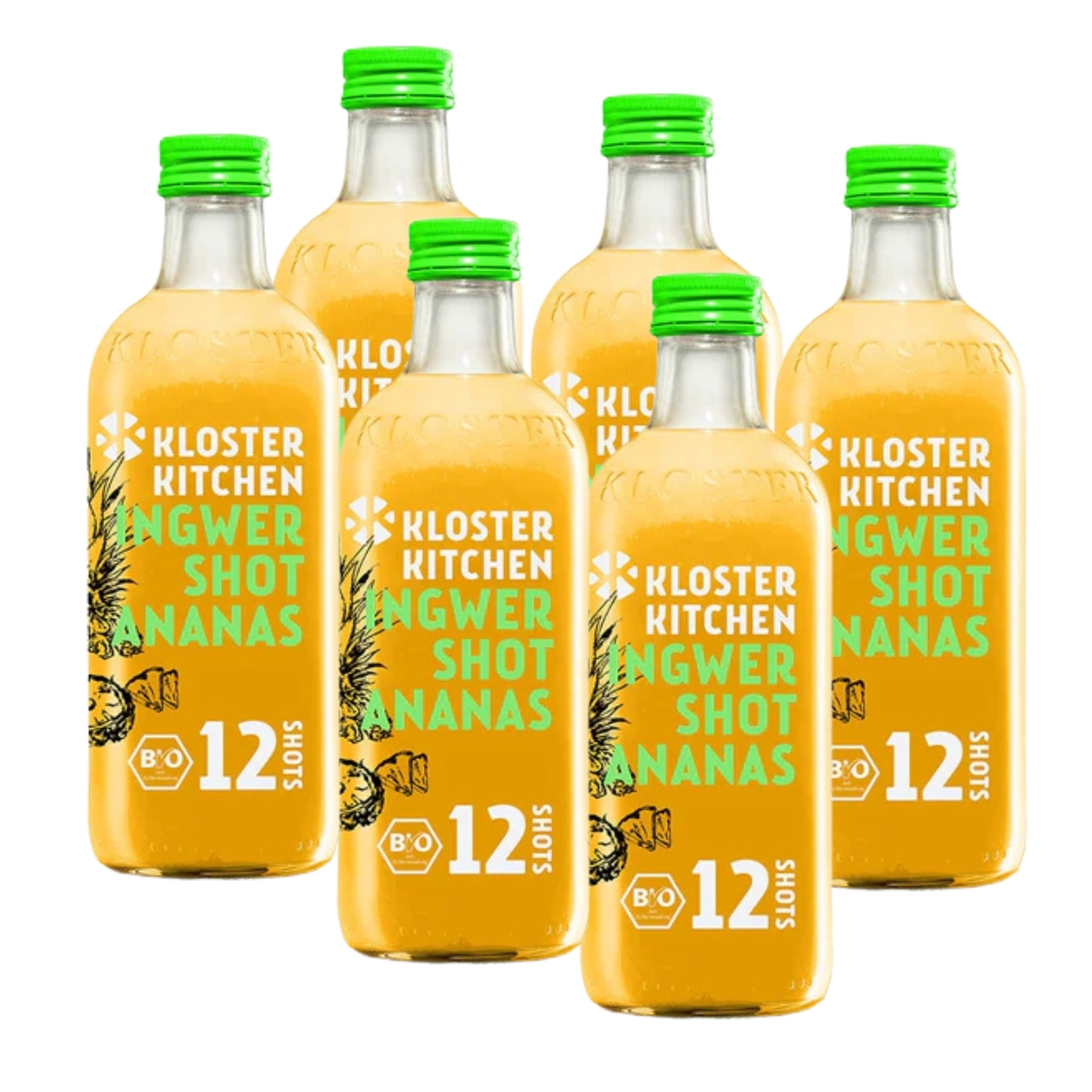 Kloster Kitchen Shot de gingembre et d'ananas bio 6 x 360 ml Kloster Kitchen Shot de gingembre et d'ananas bio 6 x 360 ml
