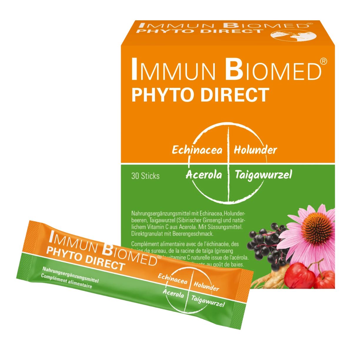 Immun Biomed Phyto Direct granulés sticks 30 pièces Immun Biomed Phyto Direct granulés sticks 30 pièces