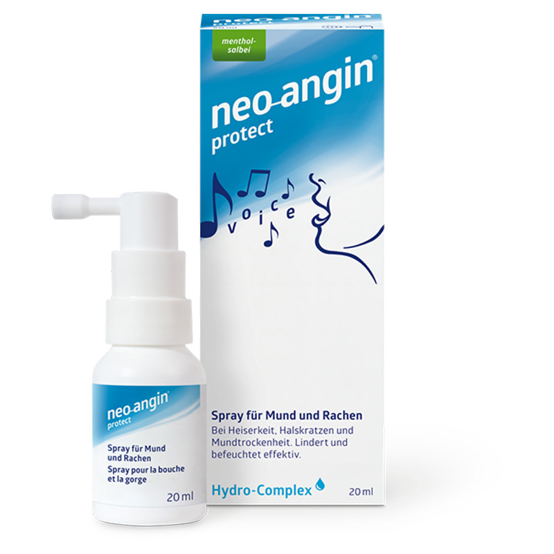 Neo-Angin Spray für Mund und Rachen - bei Heiserkeit, Halskratzen und Mundtrockenheit