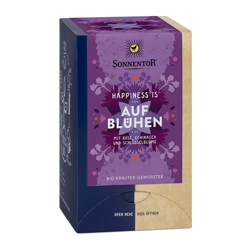 SONNENTOR Happiness is Aufblühen Tee Beutel 18 Stück SONNENTOR Happiness is Aufblühen Tee Beutel 18 Stück