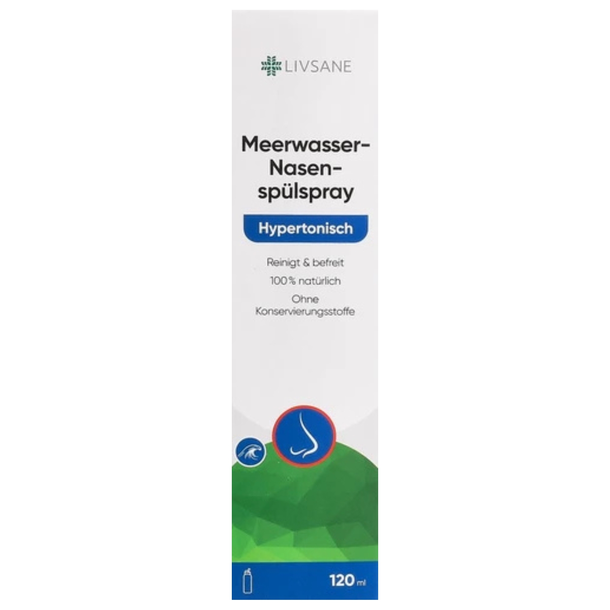 Livsane Spray nasal d'eau de mer hypertonique 120 ml
