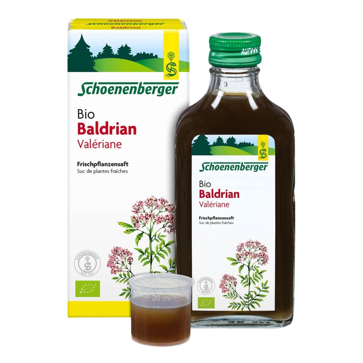 Schoenenberger Valériane jus de plantes fraîches bio 200 ml