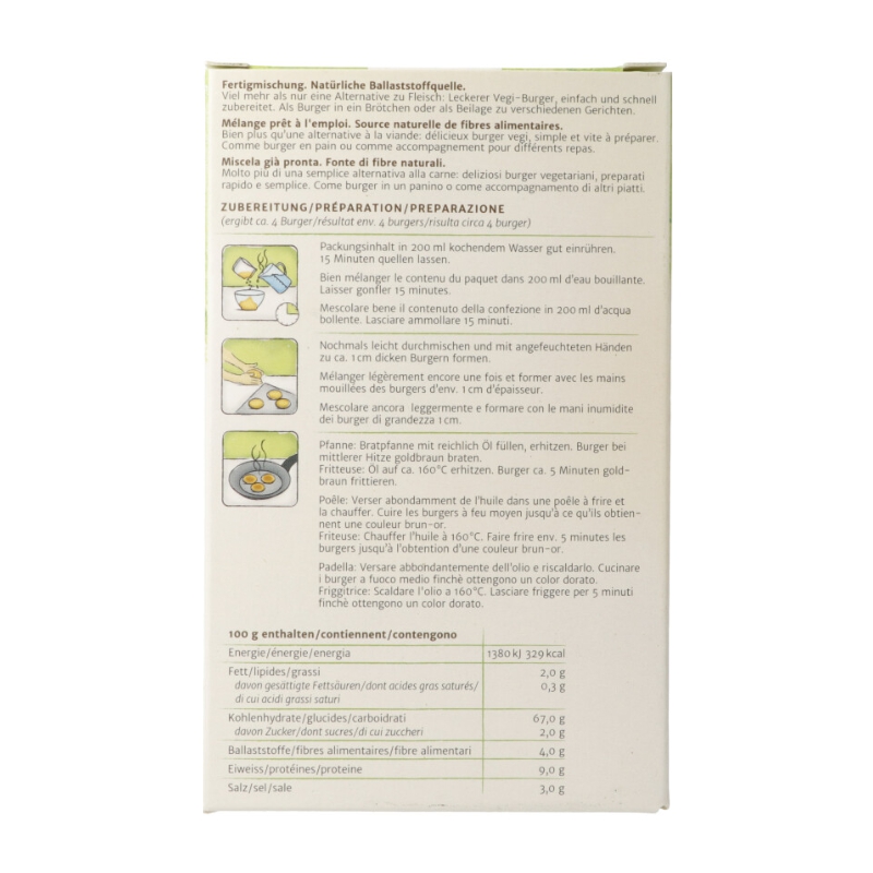 MORGA Gemüseburger Bio Knospe 150 g MORGA Gemüseburger Bio Knospe 150 g