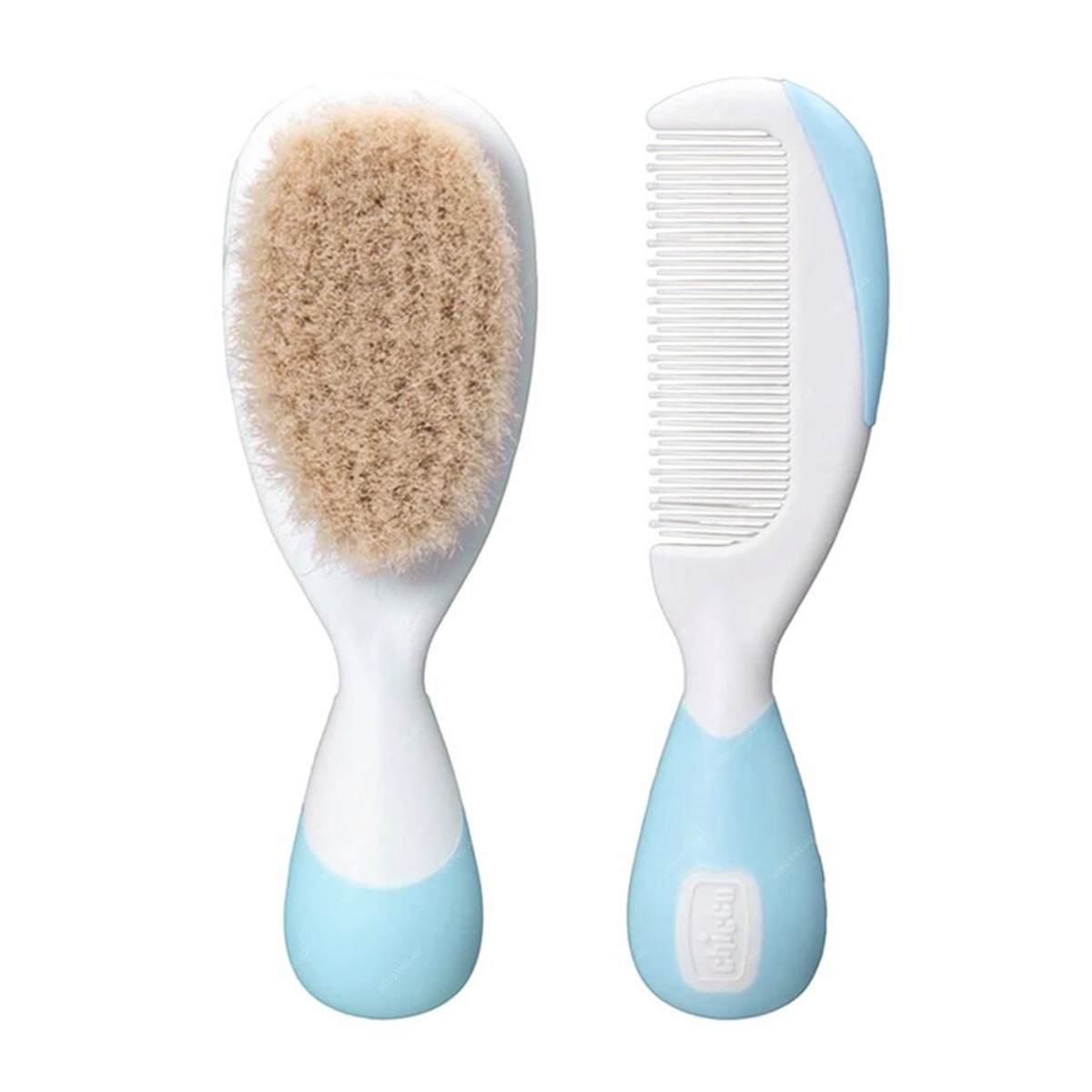 CHICCO Kamm und Bürste Naturborsten blau CHICCO Kamm und Bürste Naturborsten blau