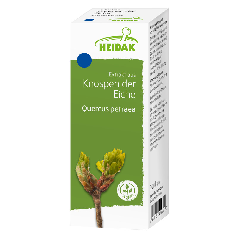Heidak Knospe Eiche Quercus petraea Flasche 30 ml