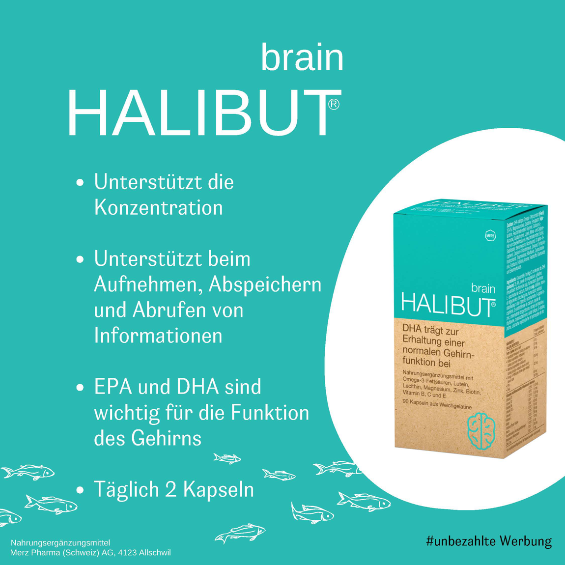 Halibut Brain Kapseln 90 Stück Halibut Brain Kapseln 90 Stück