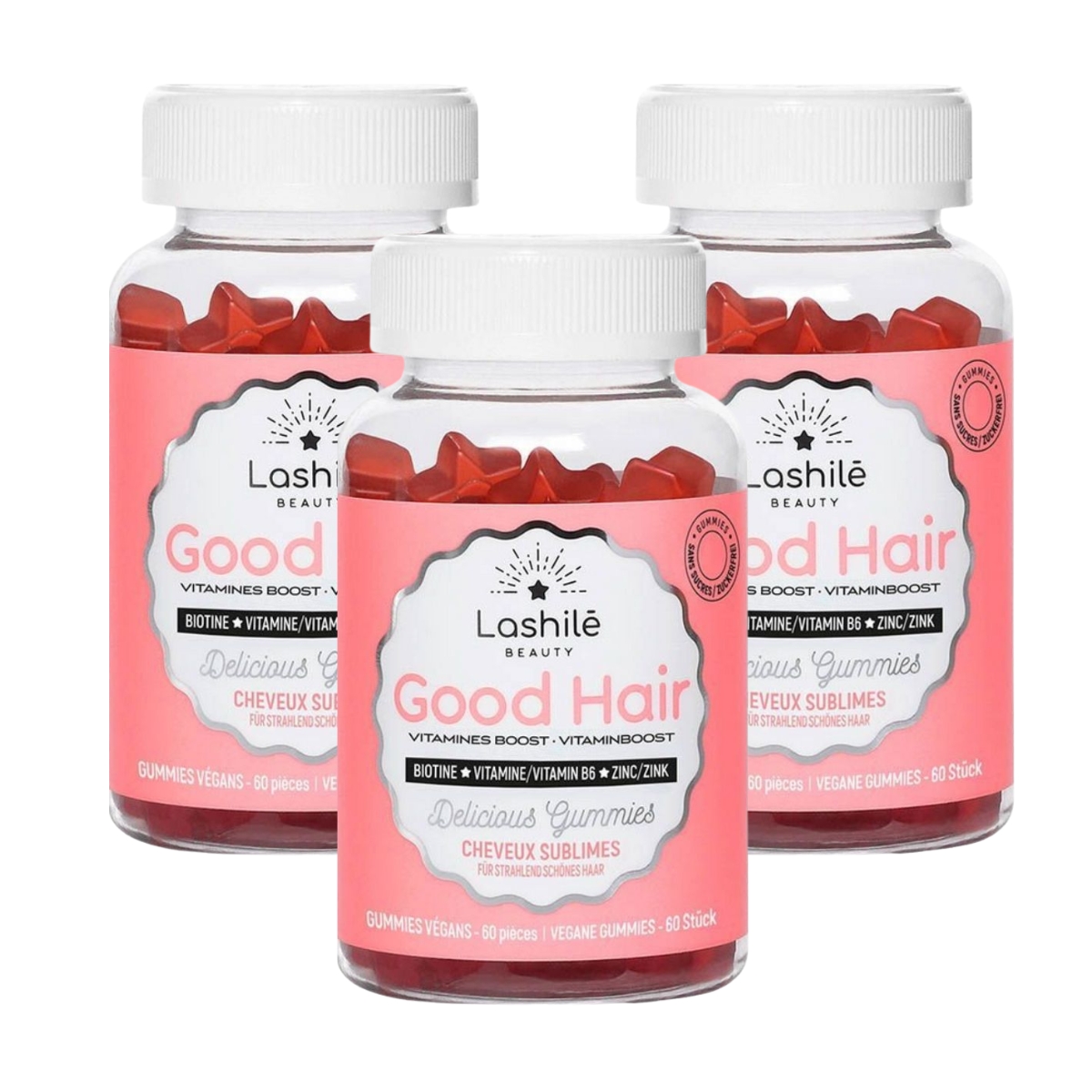 Lashilé Good Hair Gummies 3 x 60 Stück