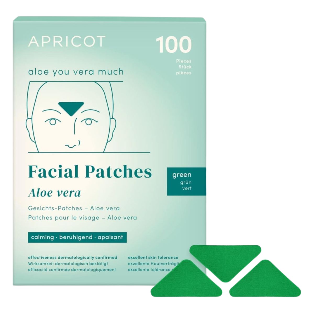 Apricot Gesichtspatches mit Aloe Vera 100 Stück