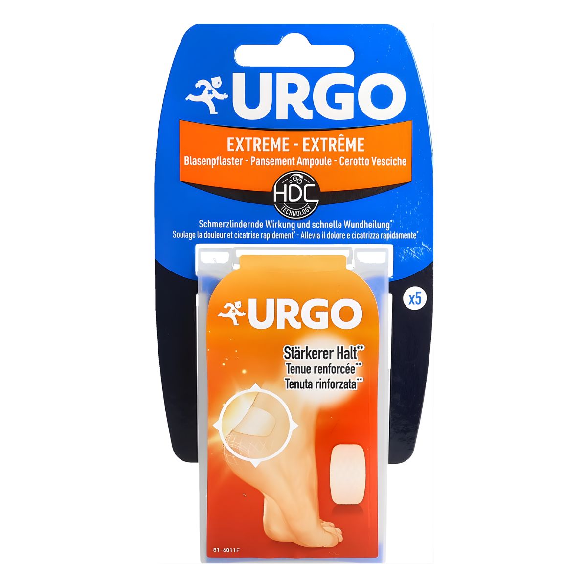 URGO pansements pour ampoules Extreme 5 pièces