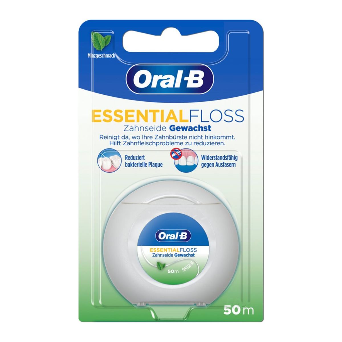 ORAL-B Essentialfloss 50 m Mint Gewachst
