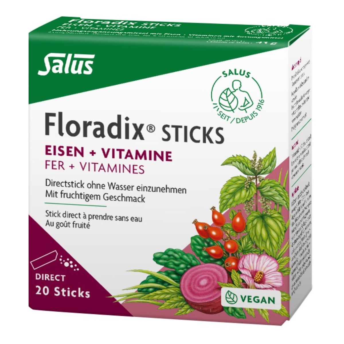 Floradix Eisen + Vitamine Sticks 20 Stück