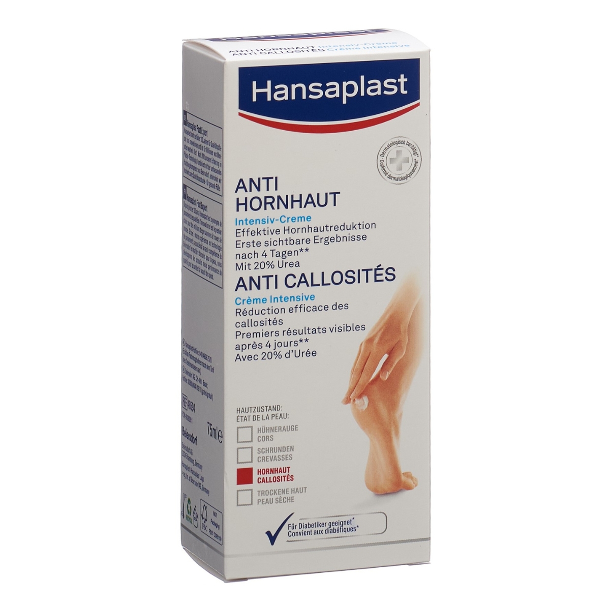 Hansaplast Anti Hornhaut Creme 20 % Intensiv 75 ml Hansaplast Anti Hornhaut Creme 20 % Intensiv 75 ml