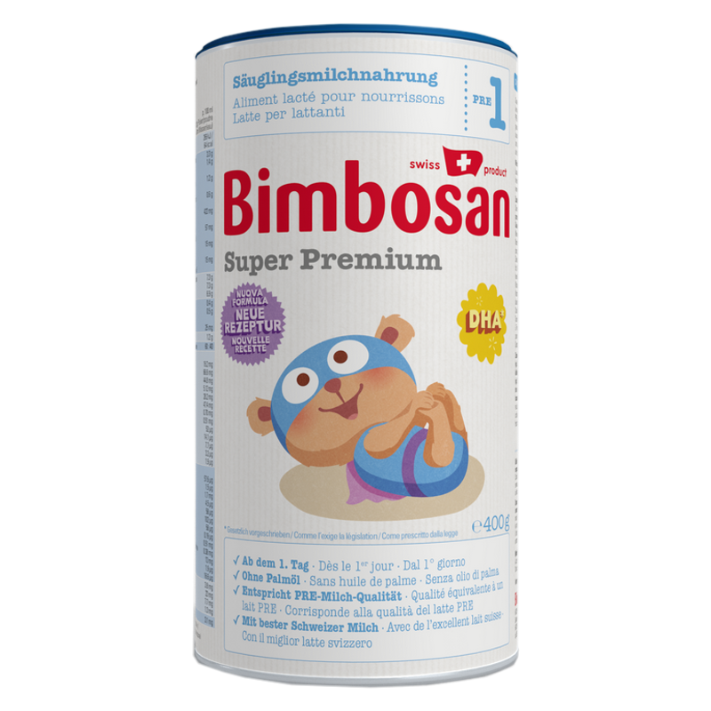 Bimbosan Super Premium 1 Säuglingsmilch Dose 400 g Bimbosan Super Premium 1 Säuglingsmilch Dose 400 g