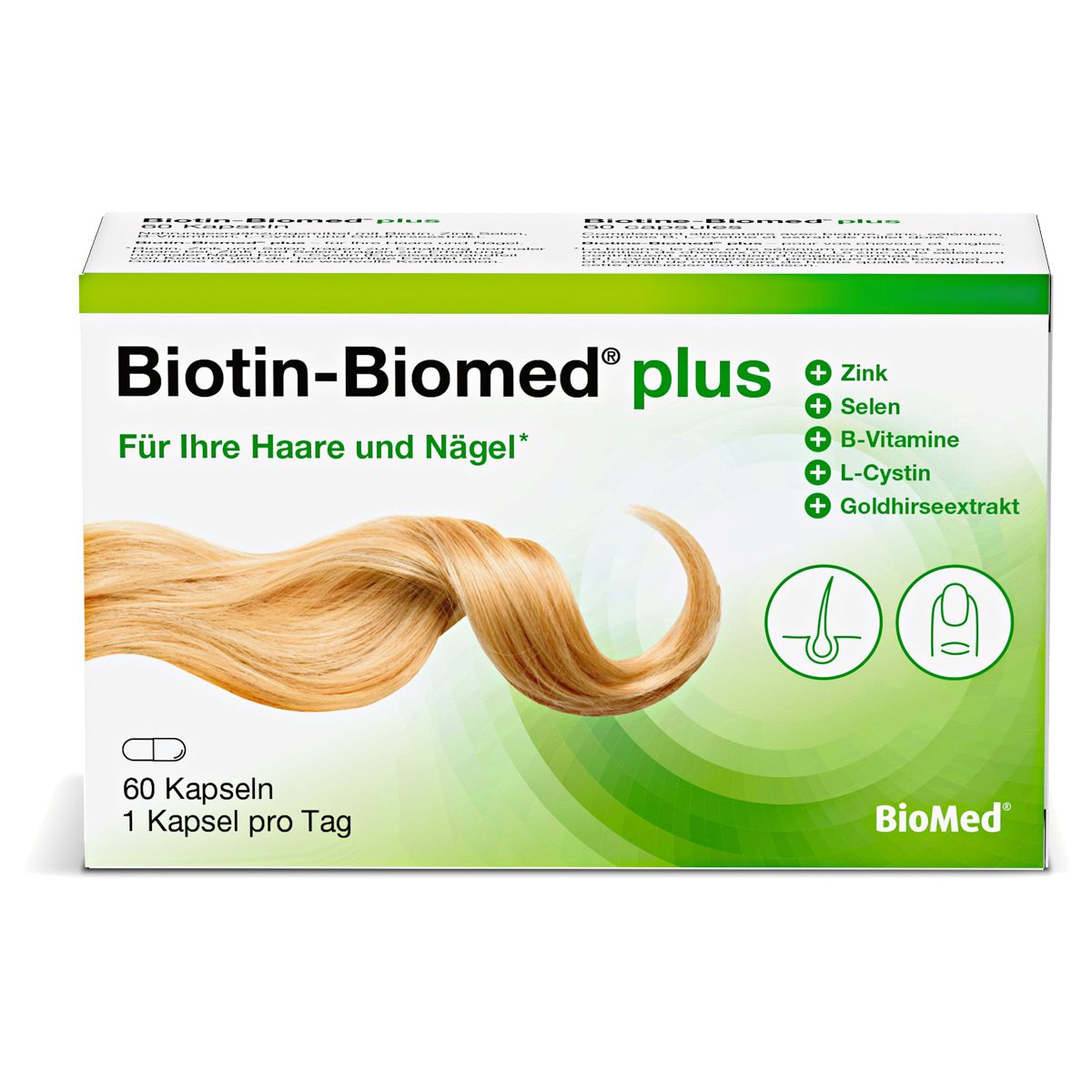 BIOTIN Biomed plus Kapseln 60 Stück BIOTIN Biomed plus Kapseln 60 Stück