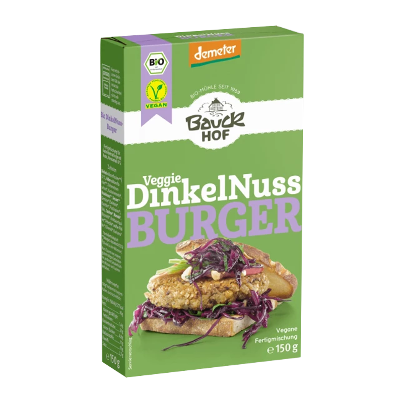 Bauckhof Dinkel-Nuss Burger 150 g Bauckhof Dinkel-Nuss Burger 150 g