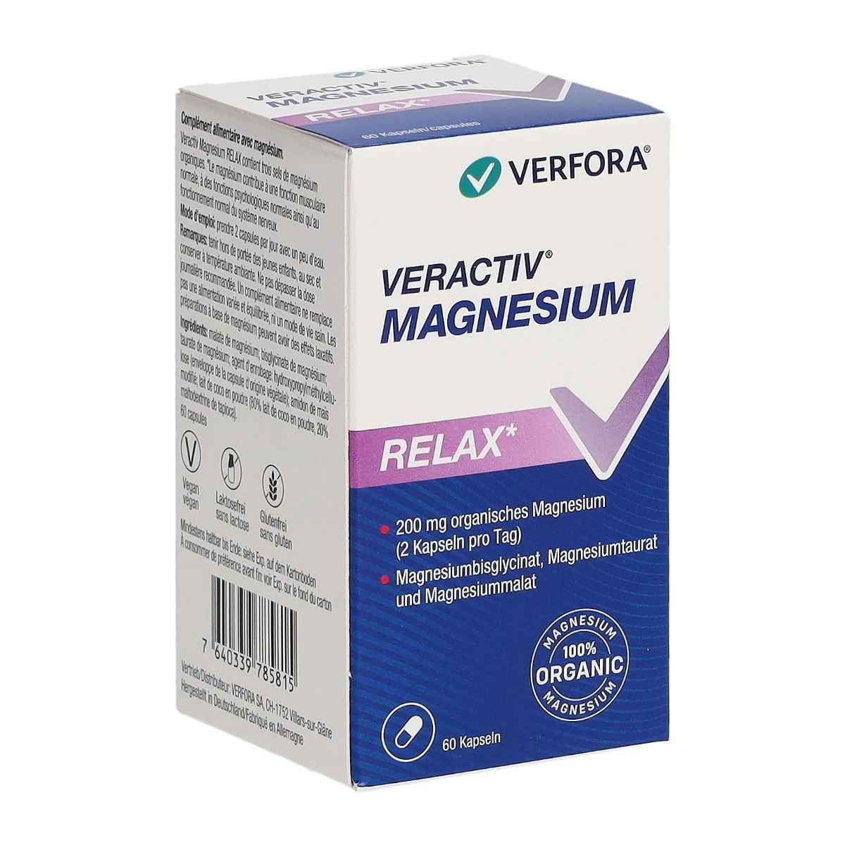Veractiv Magnesium Relax Kapseln 60 Stück